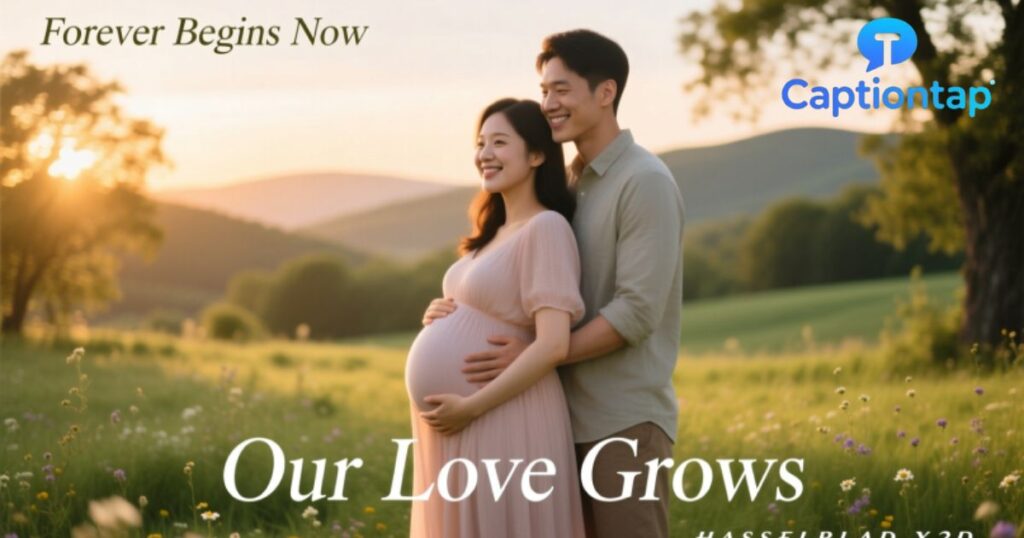 Couple Maternity Shoot Captions