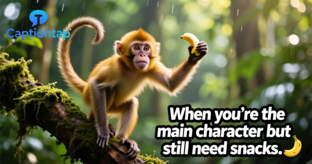 Funny monkey captions for instagram