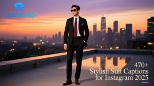 470+ Stylish Suit Captions for Instagram for 2025