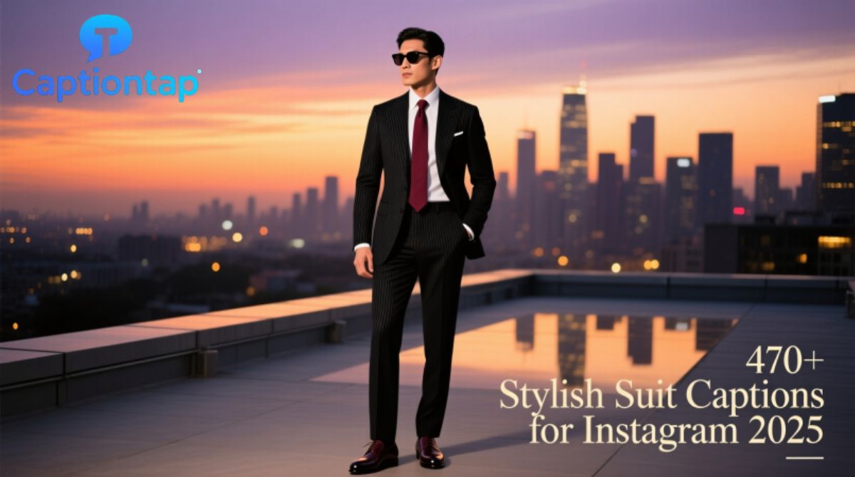 470+ Stylish Suit Captions for Instagram for 2025