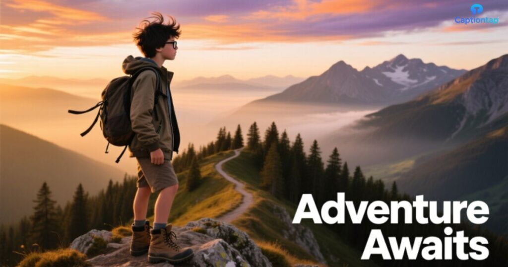 Adventure and Travel Instagram Captions for Boys