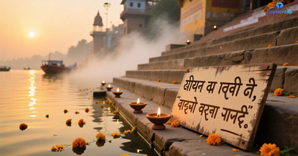 Banaras Ghat quotes in Hindi