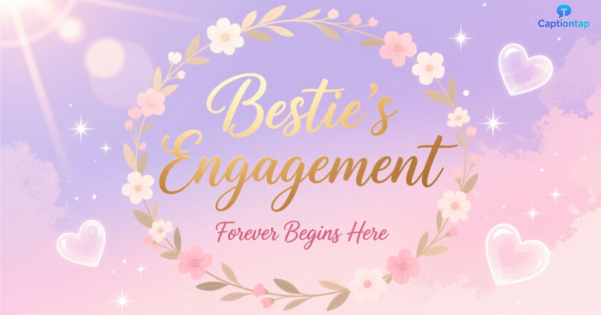 Bestie’s Engagement captions