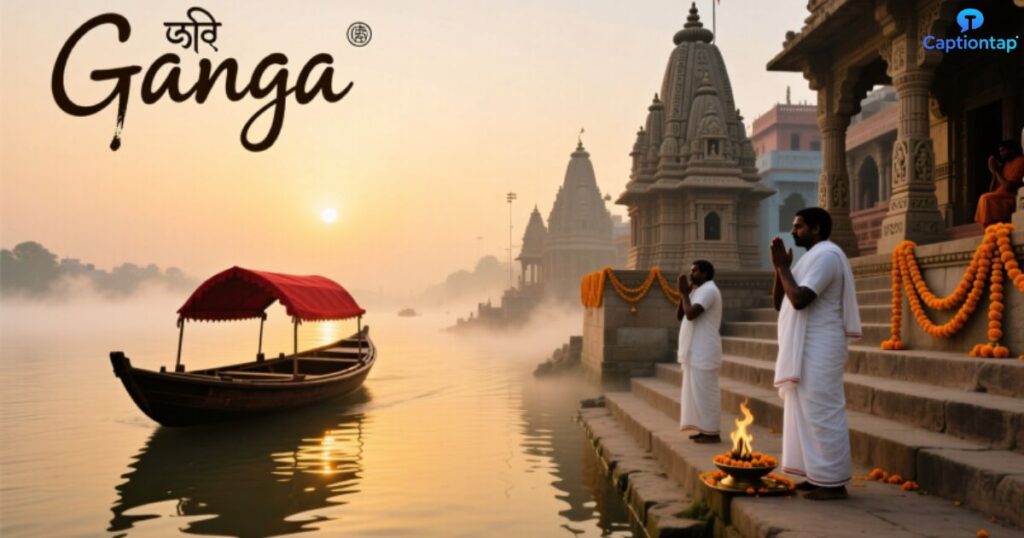 Captions for Ganga River