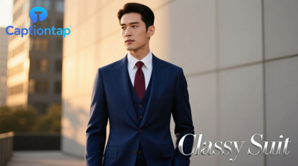 Classy Suit Captions for Instagram