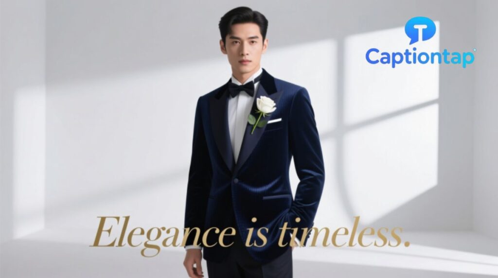 Formal Suit Captions for Instagram