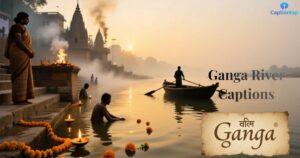 Ganga River Captions