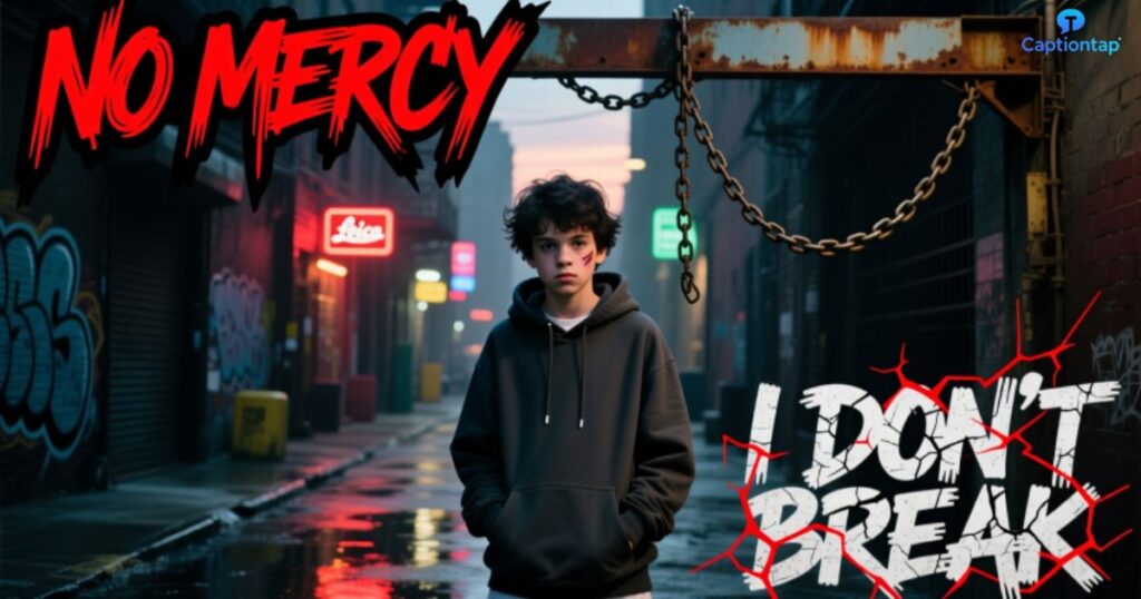 Killer attitude captions for boys