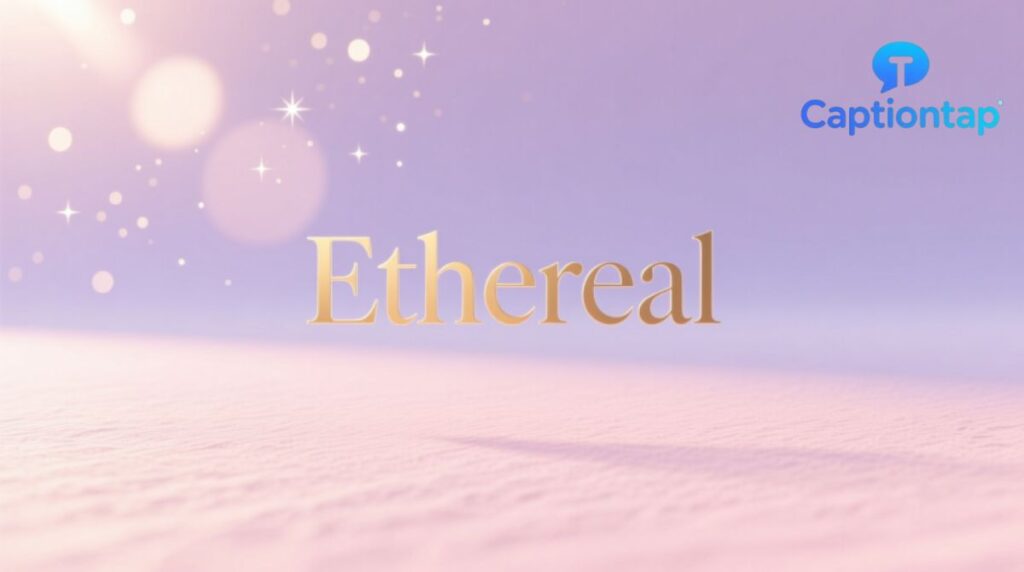 One word Aesthetic Captions