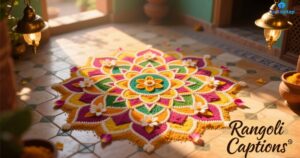 Rangoli Captions