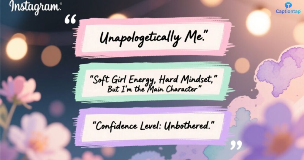 Short attitude captions for Instagram for girls