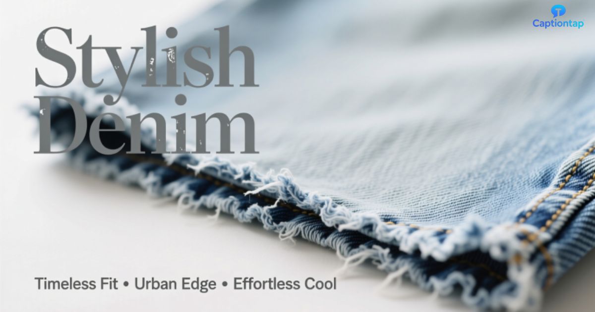 Stylish Denim Captions for Instagram